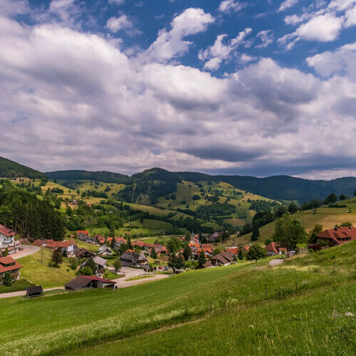 Wieden eingebettet in grüne Wiesen und Schwarzwaldhöhen Wieden eingebettet in grüne Wiesen und Schwarzwaldhöhen