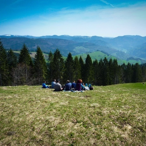 Belchen - Auf dem Wanderweg vom Belchen nach Schönau